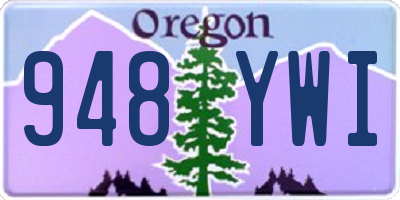 OR license plate 948YWI