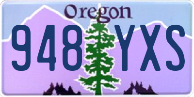 OR license plate 948YXS