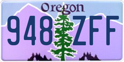 OR license plate 948ZFF
