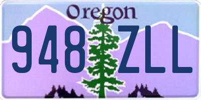 OR license plate 948ZLL