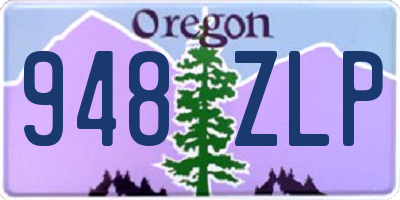 OR license plate 948ZLP