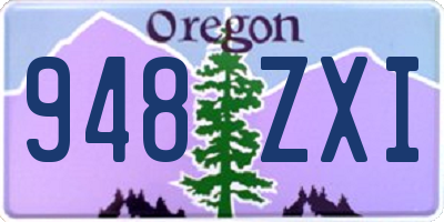OR license plate 948ZXI