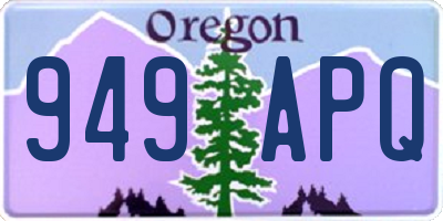 OR license plate 949APQ