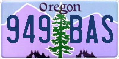 OR license plate 949BAS
