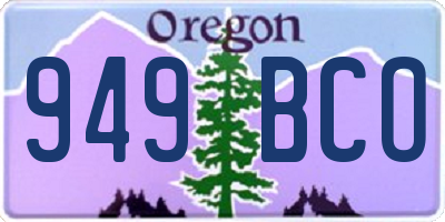 OR license plate 949BCO