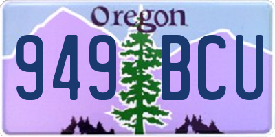 OR license plate 949BCU