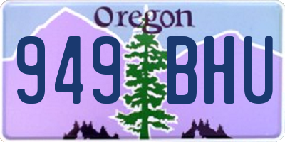 OR license plate 949BHU