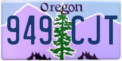 OR license plate 949CJT