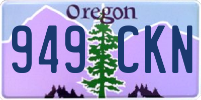 OR license plate 949CKN