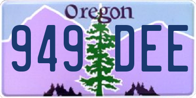 OR license plate 949DEE