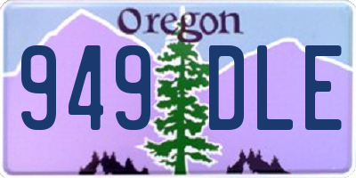 OR license plate 949DLE