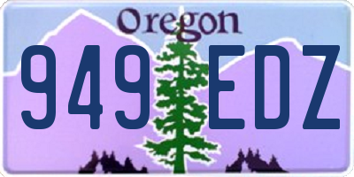 OR license plate 949EDZ
