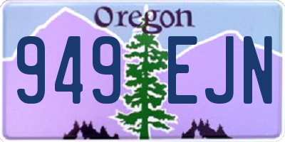 OR license plate 949EJN