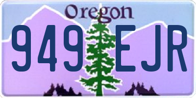 OR license plate 949EJR