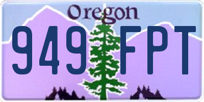 OR license plate 949FPT