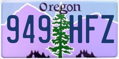 OR license plate 949HFZ