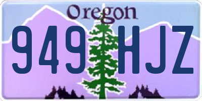 OR license plate 949HJZ