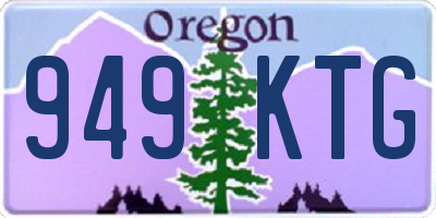 OR license plate 949KTG