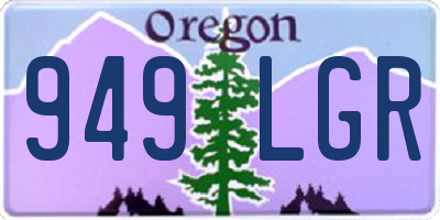 OR license plate 949LGR