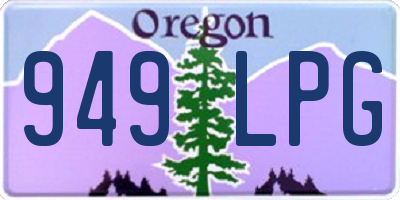 OR license plate 949LPG