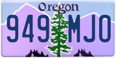 OR license plate 949MJO
