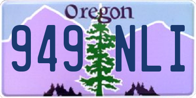 OR license plate 949NLI