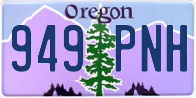 OR license plate 949PNH