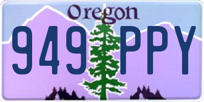 OR license plate 949PPY