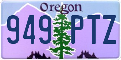 OR license plate 949PTZ