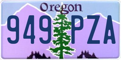 OR license plate 949PZA