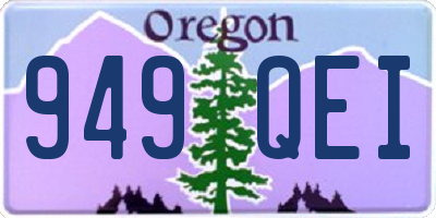 OR license plate 949QEI