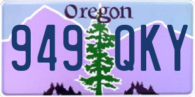 OR license plate 949QKY