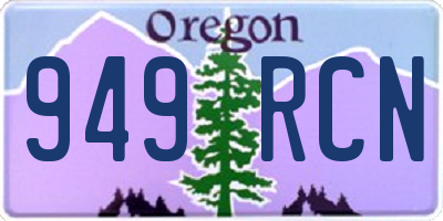 OR license plate 949RCN