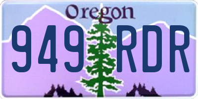 OR license plate 949RDR