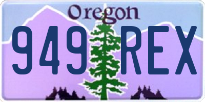 OR license plate 949REX