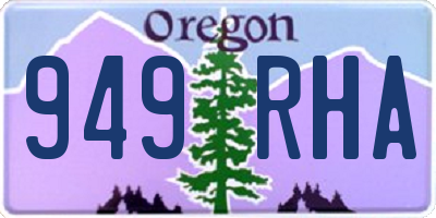 OR license plate 949RHA