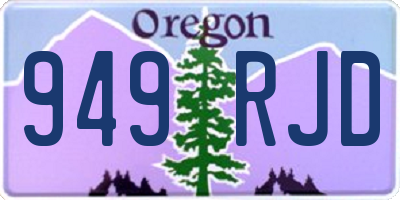 OR license plate 949RJD