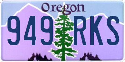 OR license plate 949RKS