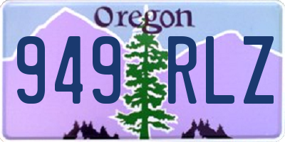 OR license plate 949RLZ