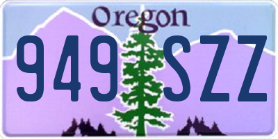 OR license plate 949SZZ