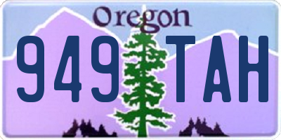 OR license plate 949TAH