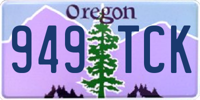 OR license plate 949TCK