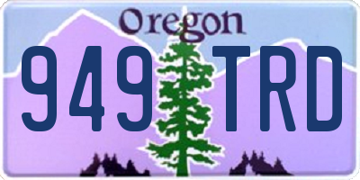 OR license plate 949TRD