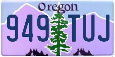 OR license plate 949TUJ
