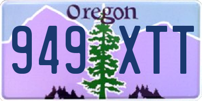 OR license plate 949XTT