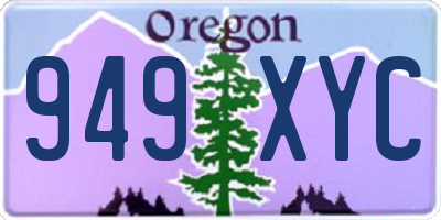 OR license plate 949XYC