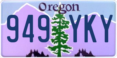 OR license plate 949YKY