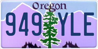 OR license plate 949YLE