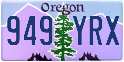 OR license plate 949YRX
