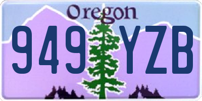 OR license plate 949YZB